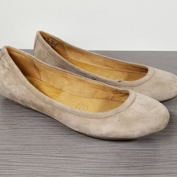 Naturalizer Slip-on Brittany Flats, Tan Suede, Womens Size 7 & 8 - Picture 1 of 12